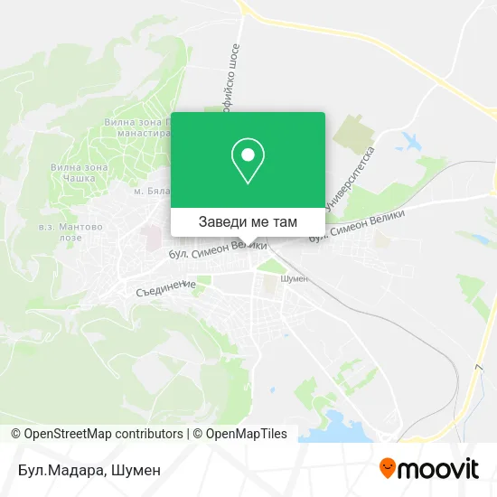 Бул.Мадара карта