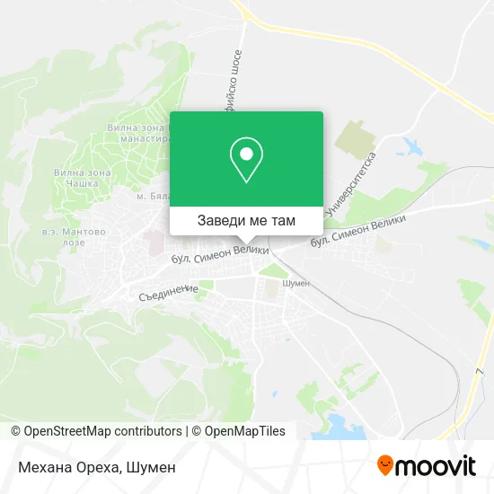 Механа Ореха карта