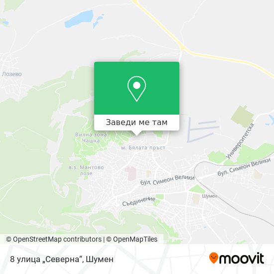 8 улица „Северна“ карта