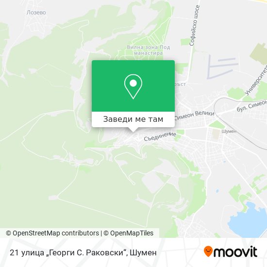 21 улица „Георги С. Раковски“ карта