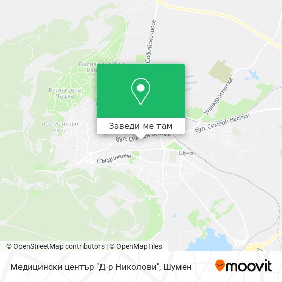 Медицински център "Д-р Николови" карта