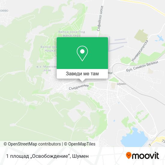 1 площад „Освобождение“ карта