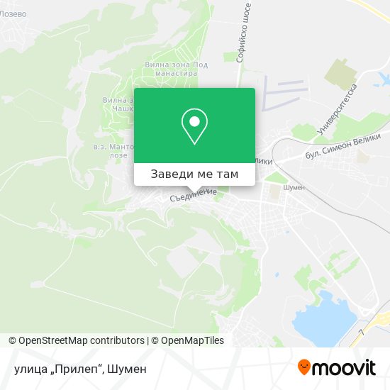 улица „Прилеп“ карта