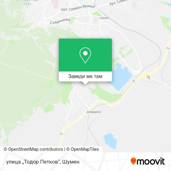 улица „Тодор Петков“ карта