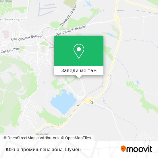 Южна промишлена зона карта