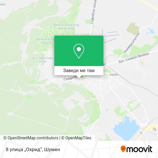 8 улица „Охрид“ карта