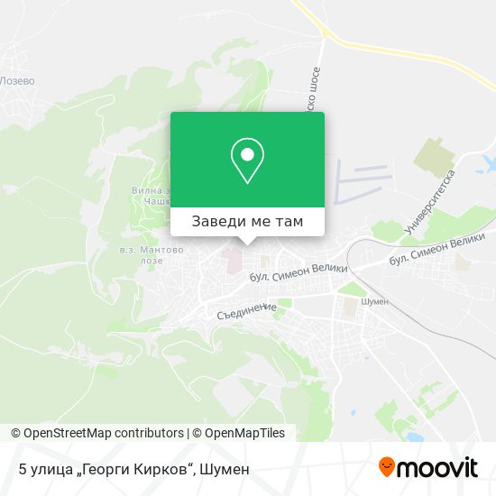 5 улица „Георги Кирков“ карта