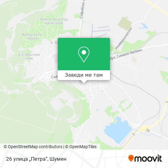 26 улица „Петра“ карта