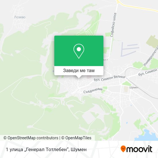 1 улица „Генерал Тотлебен“ карта