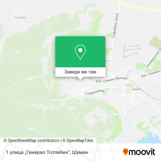 1 улица „Генерал Тотлебен“ карта
