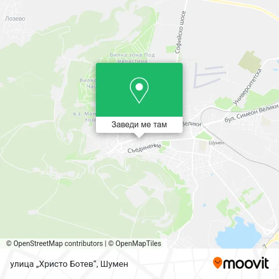 улица „Христо Ботев“ карта