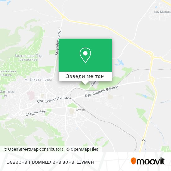 Северна промишлена зона карта
