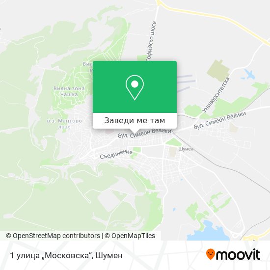 1 улица „Московска“ карта
