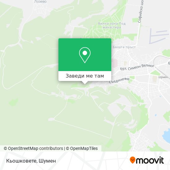 Кьошковете карта