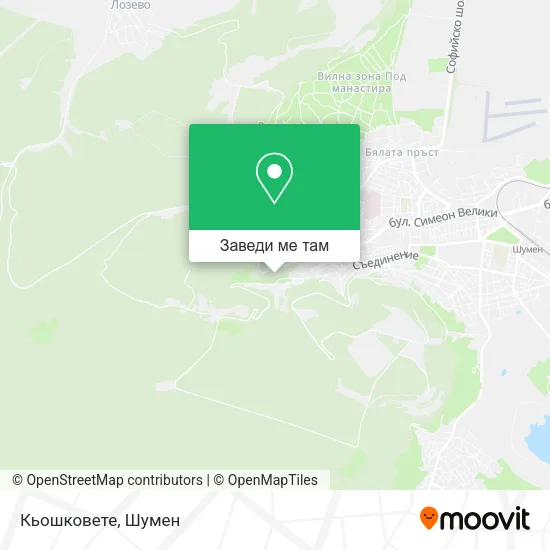 Кьошковете карта