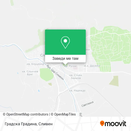 Градска Градина карта