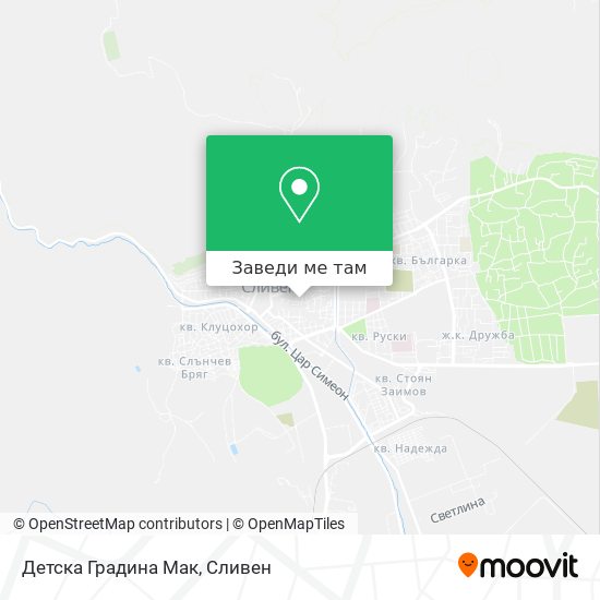 Детска Градина Мак карта