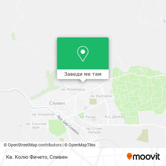 Кв. Колю Фичето карта
