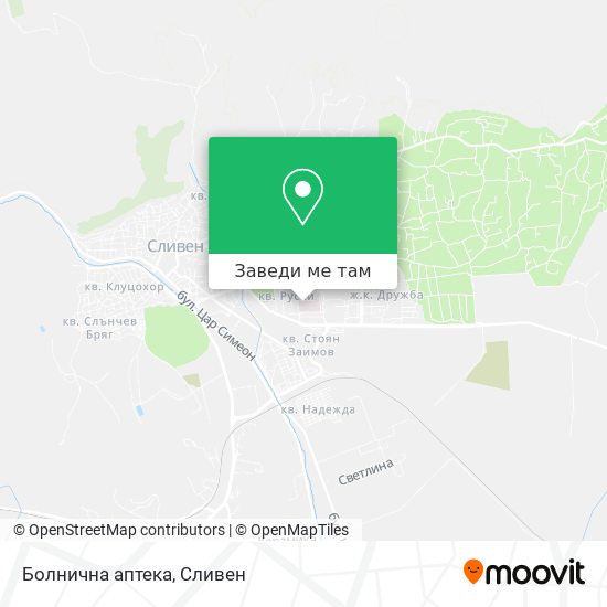 Болнична аптека карта