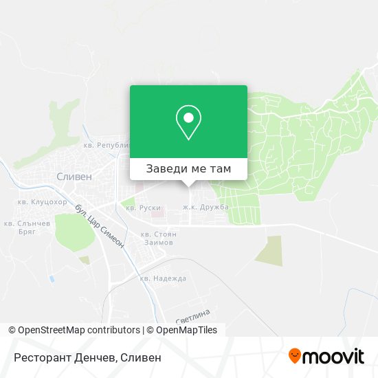 Ресторант Денчев карта