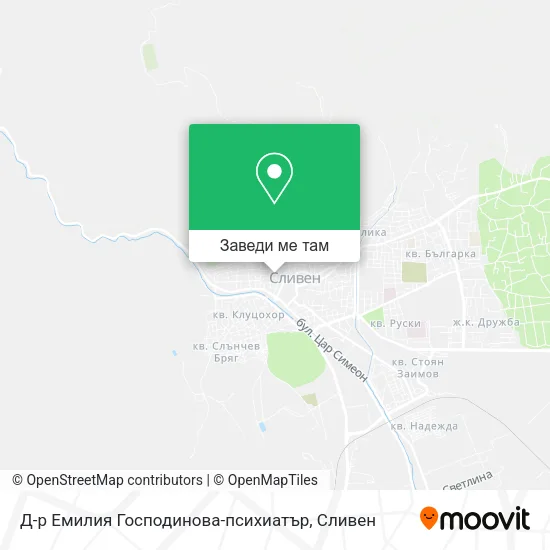 Д-р Емилия Господинова-психиатър карта