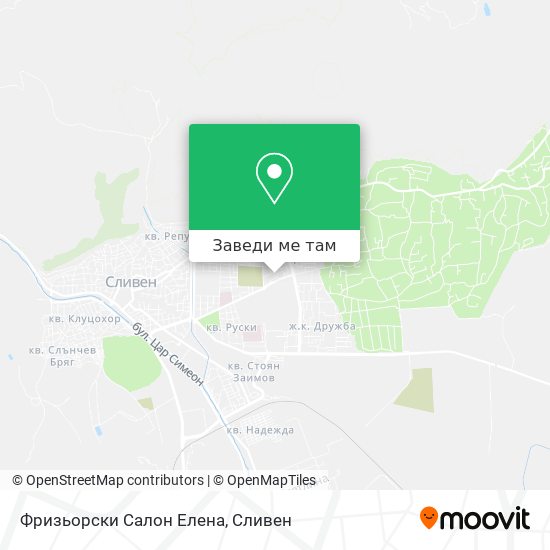 Фризьорски Салон Елена карта