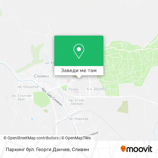 Паркинг бул. Георги Данчев карта