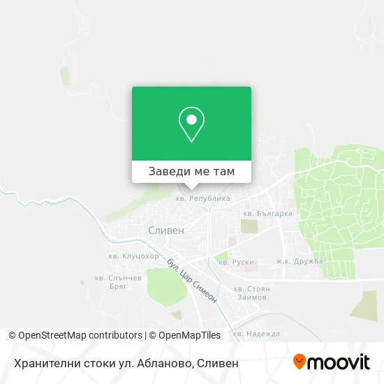 Хранителни стоки ул. Абланово карта