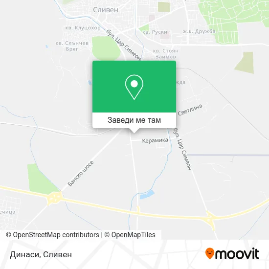 Динаси карта
