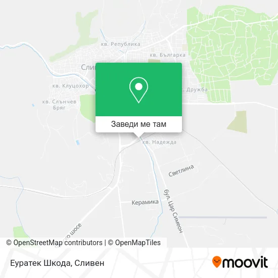 Еуратек Шкода карта