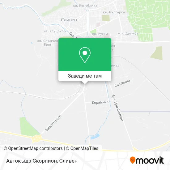 Автокъща Скорпион карта