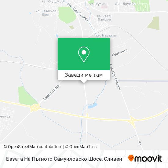 Базата На Пътното Самуиловско Шосе карта