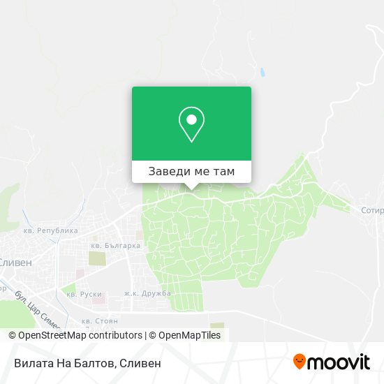 Вилата На Балтов карта