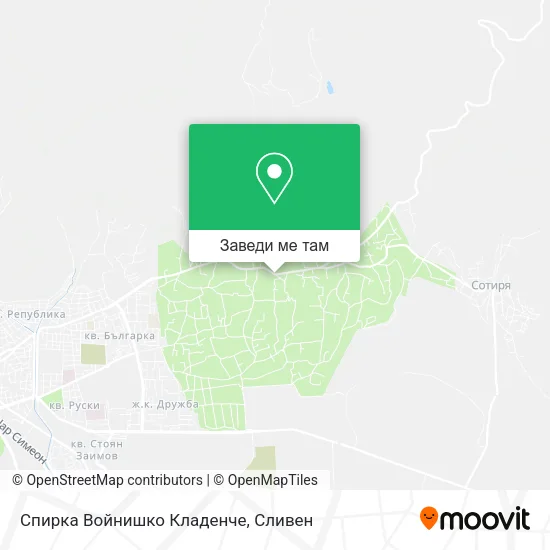 Спирка Войнишко Кладенче карта