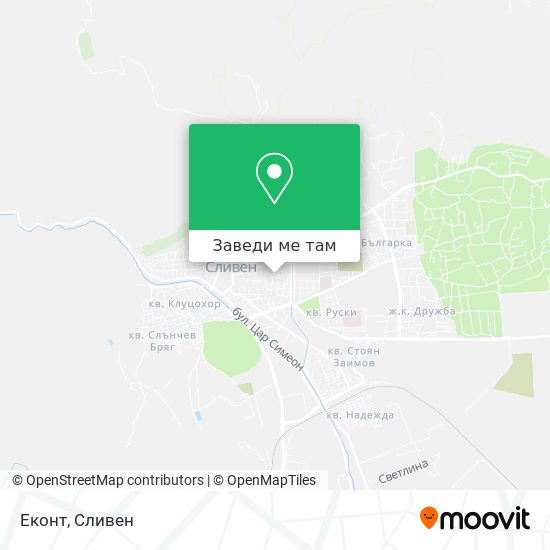 Еконт карта