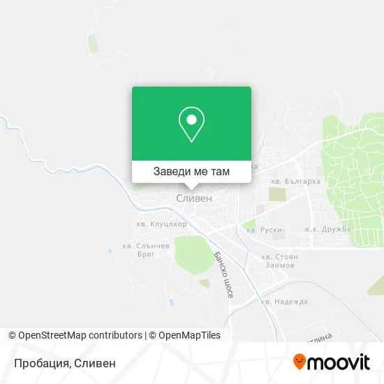 Пробация карта