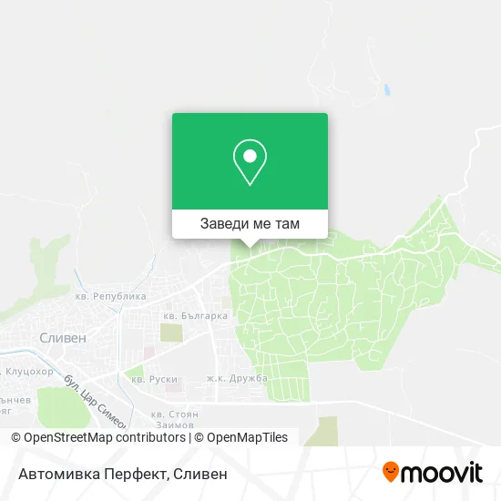 Автомивка Перфект карта