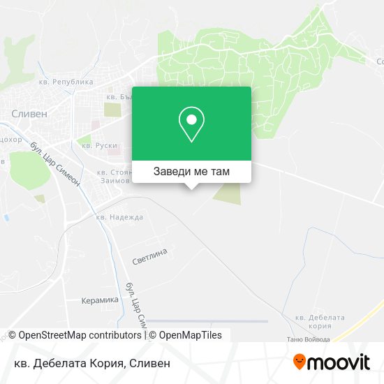 кв. Дебелата Кория карта