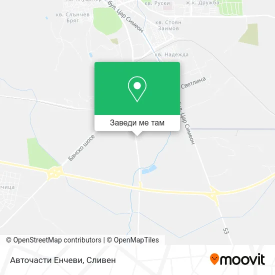 Авточасти Енчеви карта