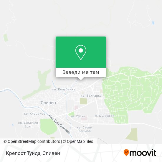 Крепост Туида карта
