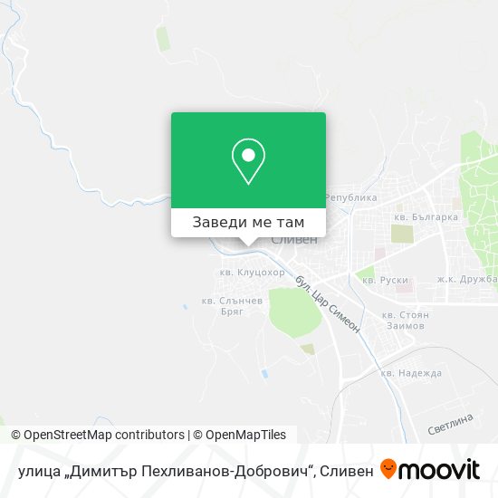 улица „Димитър Пехливанов-Добрович“ карта