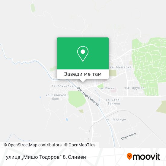 улица „Мишо Тодоров“ 8 карта