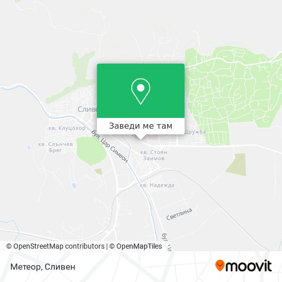 Метеор карта