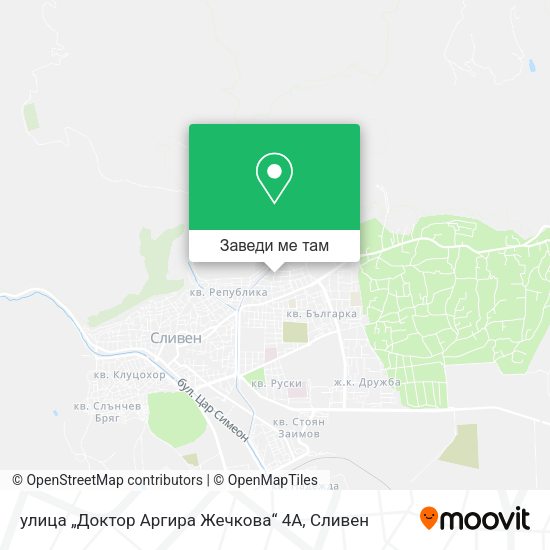 улица „Доктор Аргира Жечкова“ 4А карта