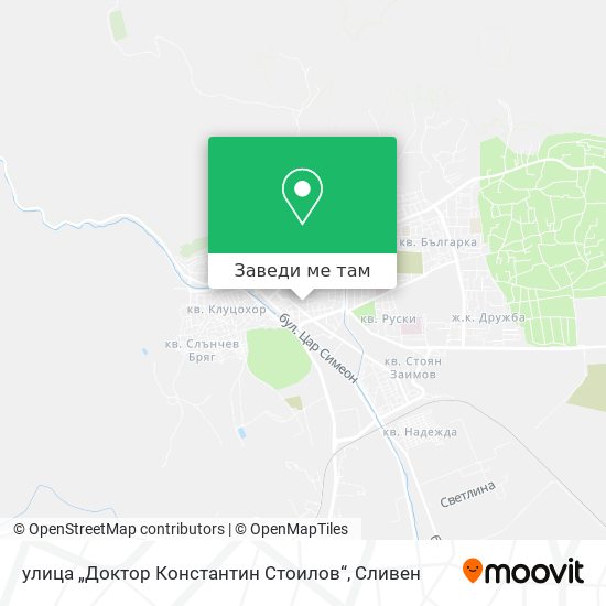 улица „Доктор Константин Стоилов“ карта