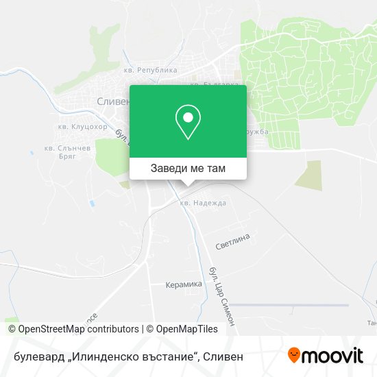 булевард „Илинденско въстание“ карта