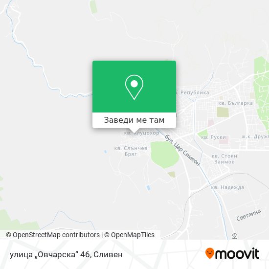 улица „Овчарска“ 46 карта