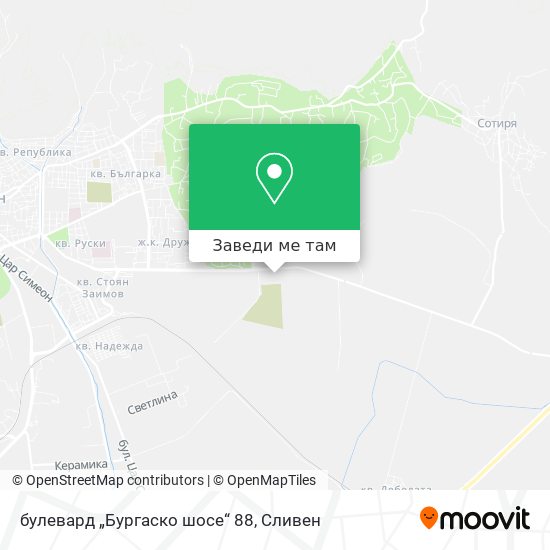 булевард „Бургаско шосе“ 88 карта