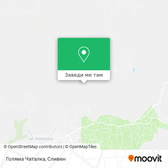 Голяма Чаталка карта