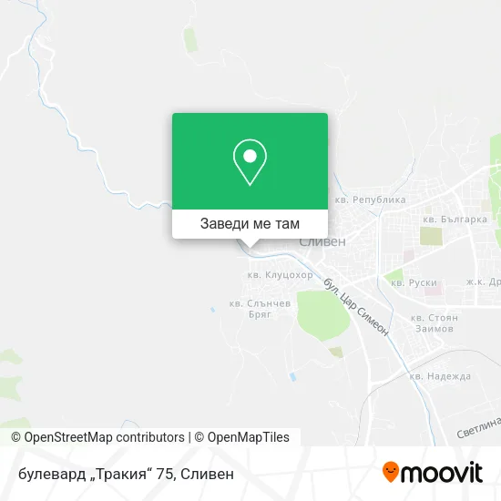 булевард „Тракия“ 75 карта